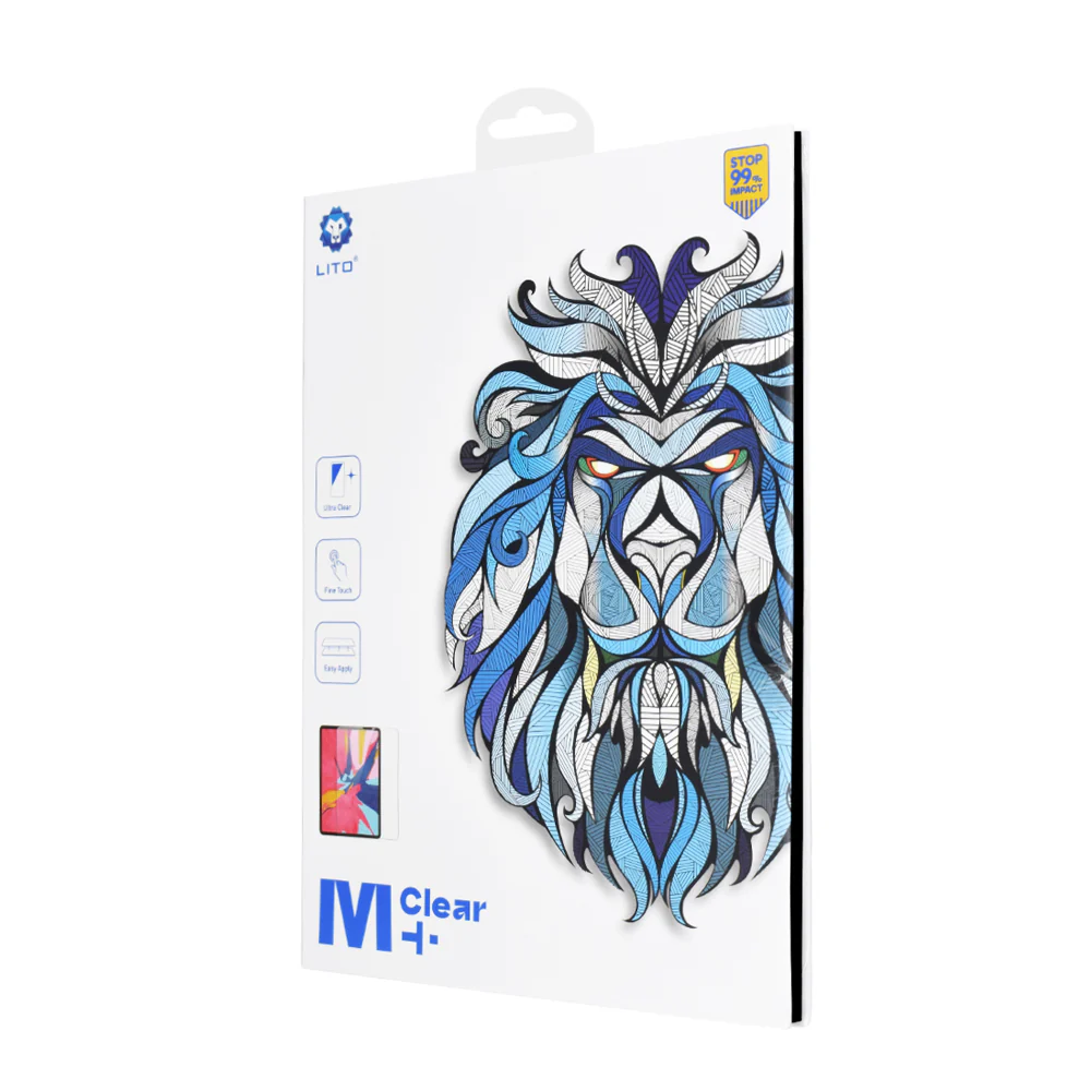 Lito Classic Screen Protector Film for Apple iPad 10.2 (2021) / 10.2 (2020) / 10.2 (2019), Tempered Glass, Full Glue, 2.5D - Image 4
