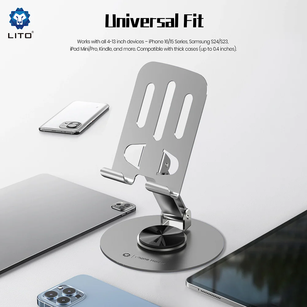 Lito LT-H01 Desk Stand, Universal, Grey - Image 2