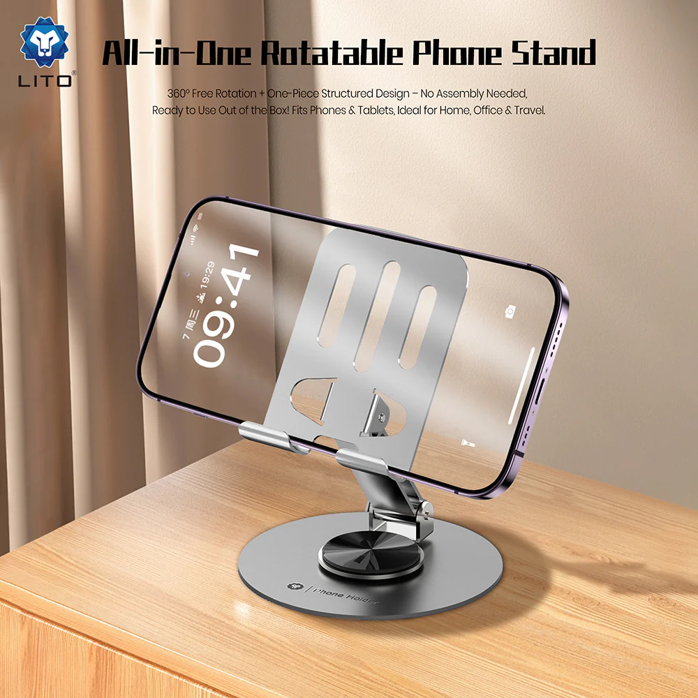 Lito LT-H01 Desk Stand, Universal, Grey - Image 3