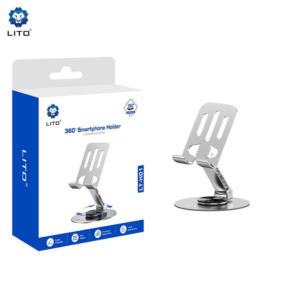 Lito LT-H01 Desk Stand, Universal, Grey - Image 7