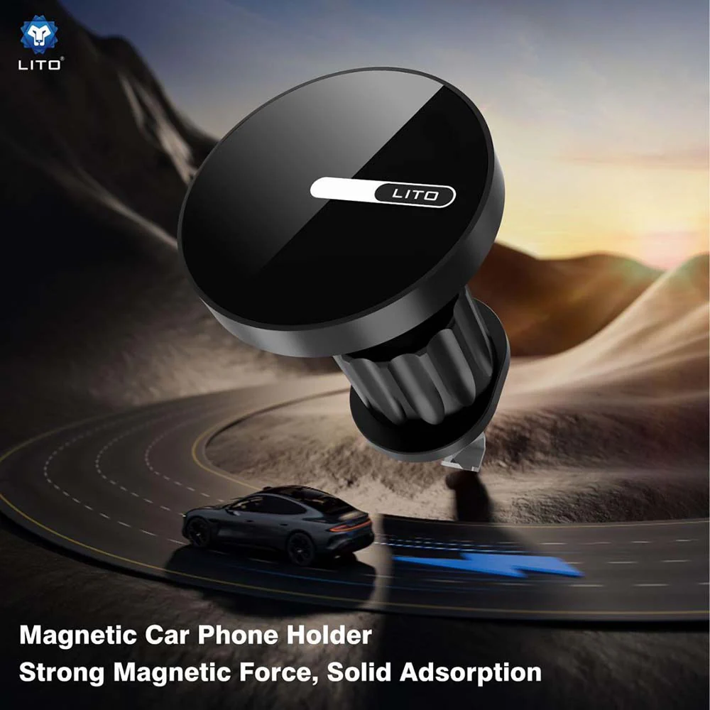 Lito LT-W05 Universal Magnetic Car Holder, Black - Image 2