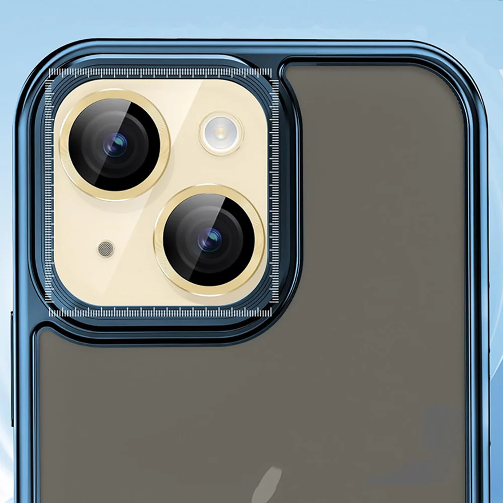 Lito S+ Rear Camera Protective Film for Apple iPhone 14, Tempered Glass, Yellow - Image 2