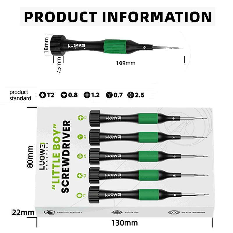 Luowei Little Boy Screwdriver, 5in1 - Image 3