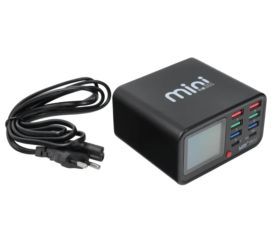 MaAnt Dianba Mini Charging Station, 75W, 2 x USB-C - 6 x USB-A, Black - Image 3