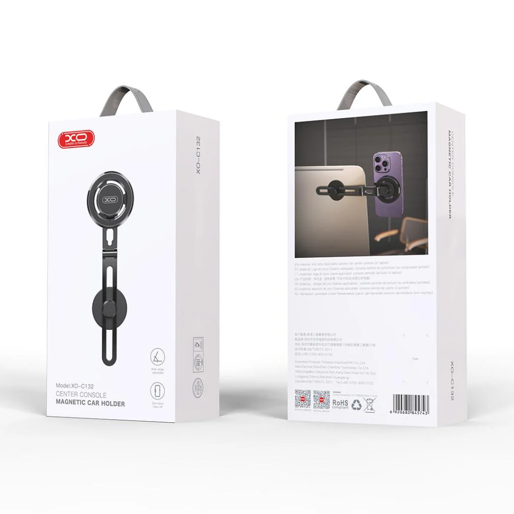 Magnetic Car Holder XO Design C132, Universal, Black - Image 5