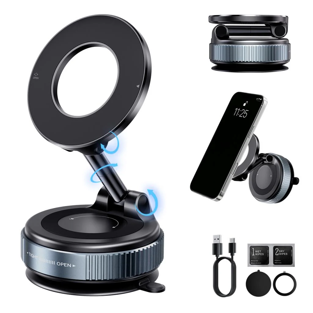 Magnetic Car Holder XO Design C169, Universal, Black - Image 3