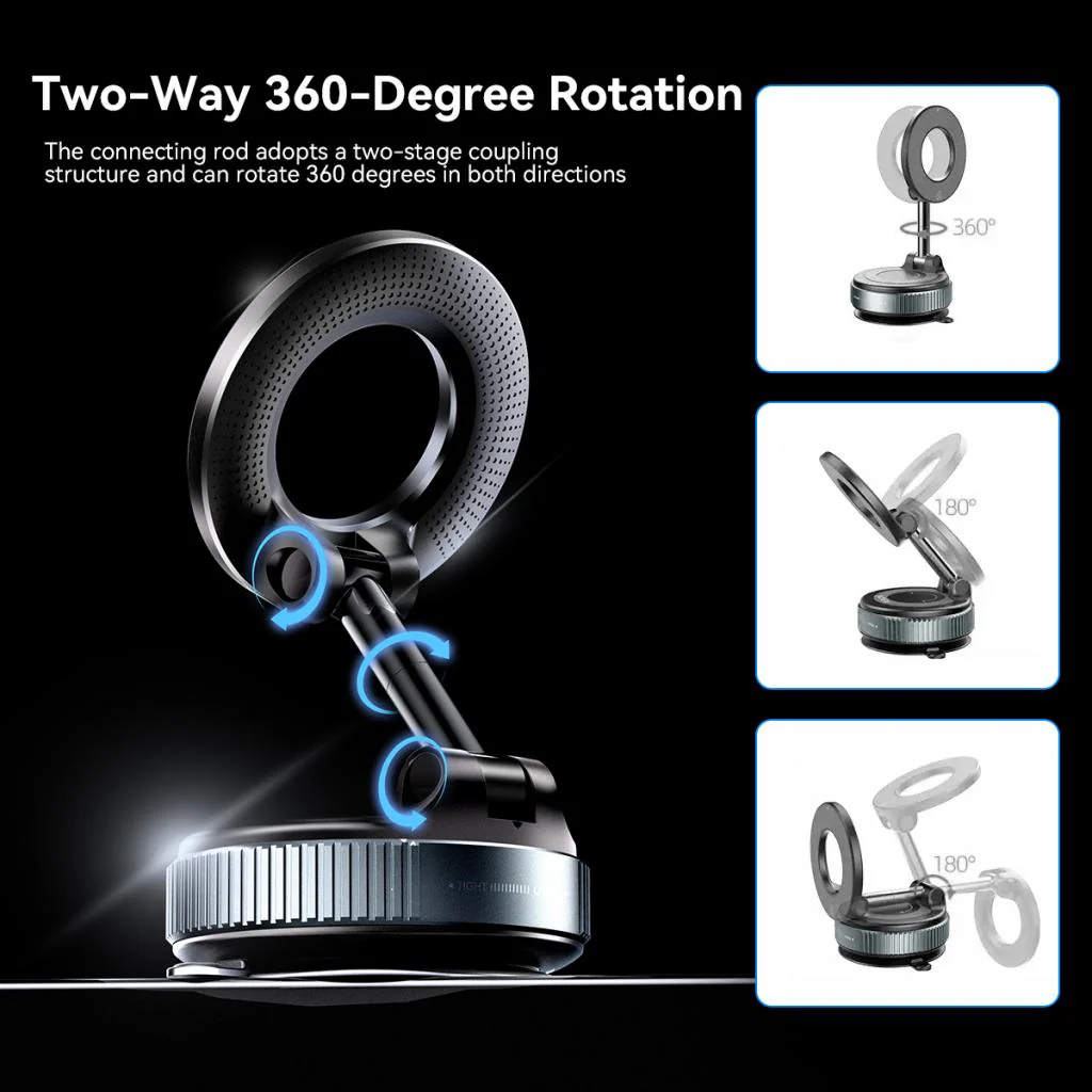 Magnetic Car Holder XO Design C169, Universal, Black - Image 5