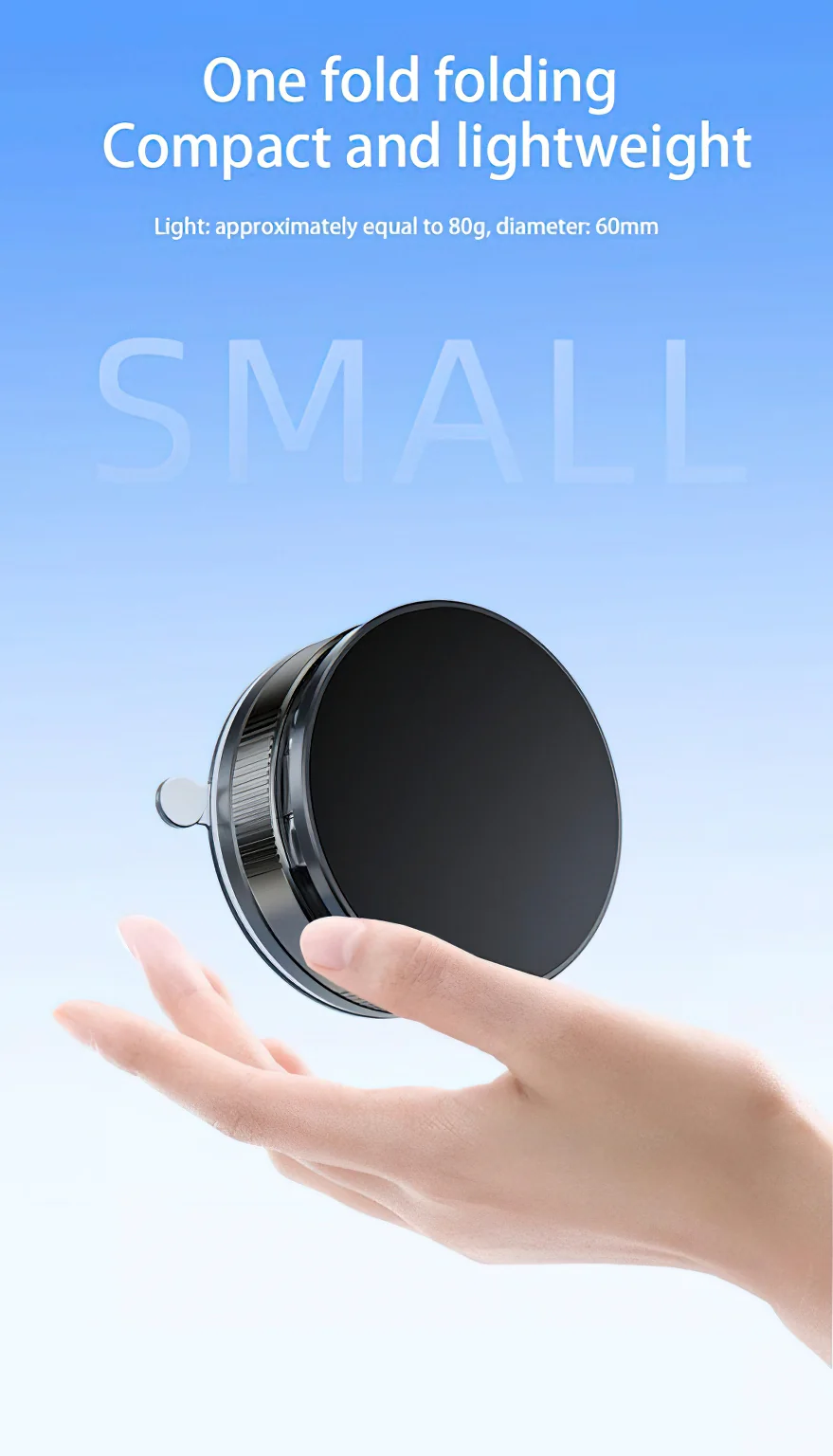 Magnetic Car Holder XO Design C177, Universal, Black - Image 6