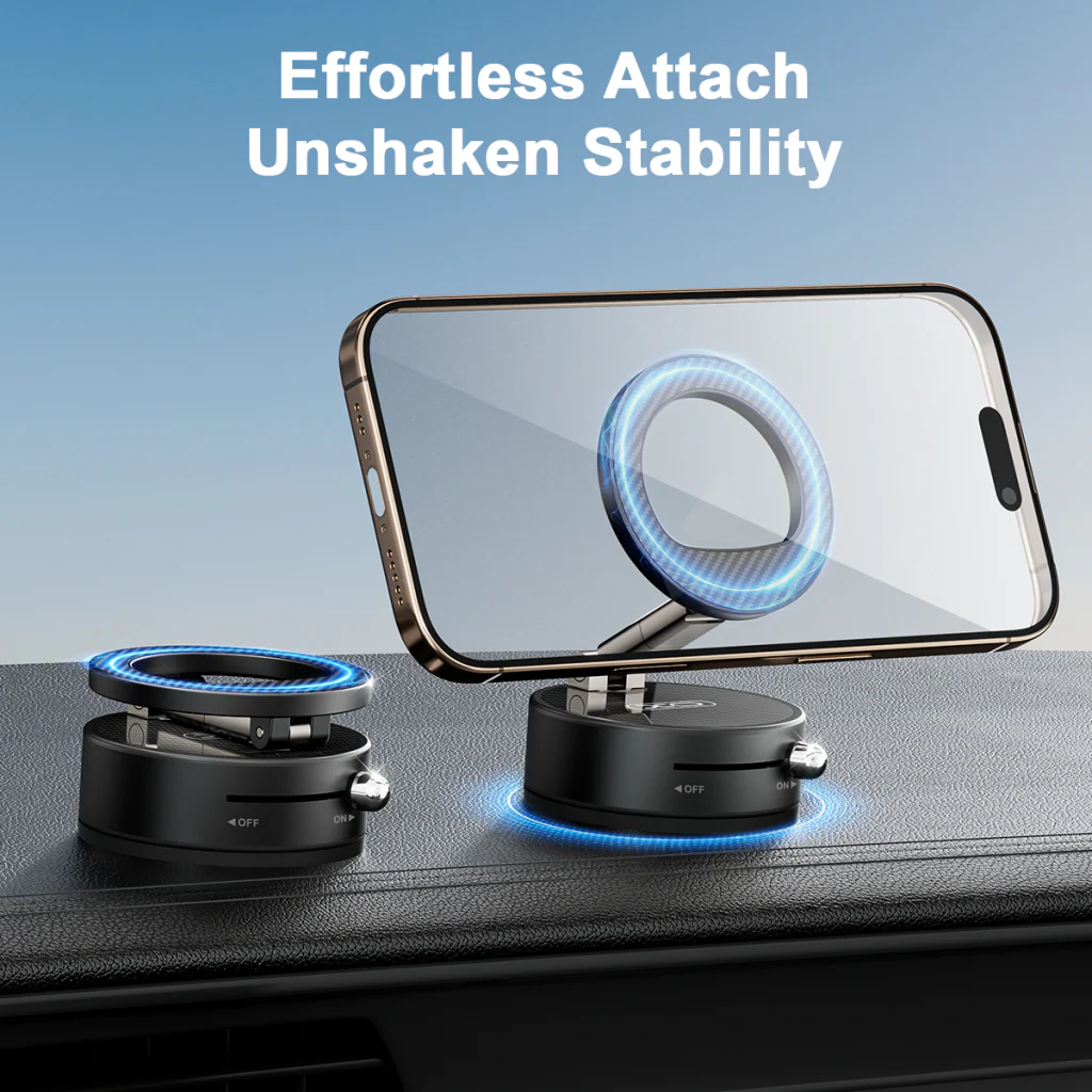 Magnetic Car Holder XO Design C188, Universal, Black - Image 8