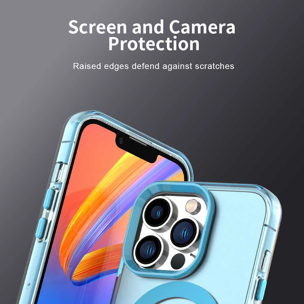 MagSafe Case for Apple iPhone 12 Pro Max, Techsuit, CandyCase, Blue - Image 5
