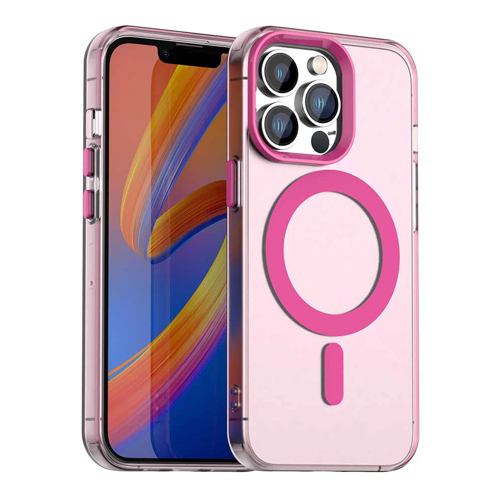 MagSafe Case for Apple iPhone 12 Pro Max, Techsuit, CandyCase, Pink