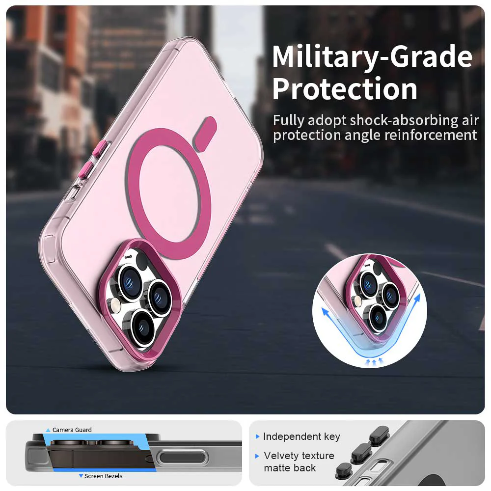 MagSafe Case for Apple iPhone 12 Pro Max, Techsuit, CandyCase, Pink - Image 6
