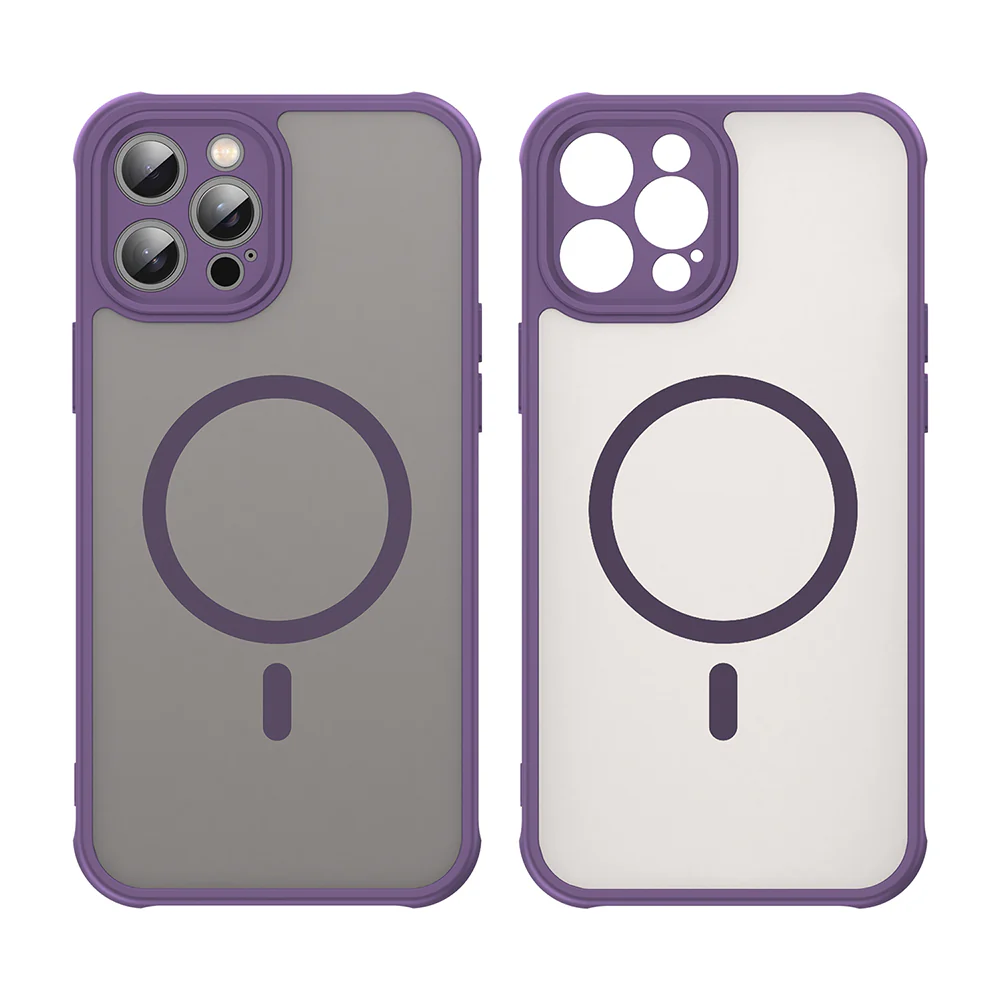 MagSafe Case for Apple iPhone 12 Pro Max, Techsuit, HaloFrost II, Purple - Image 2