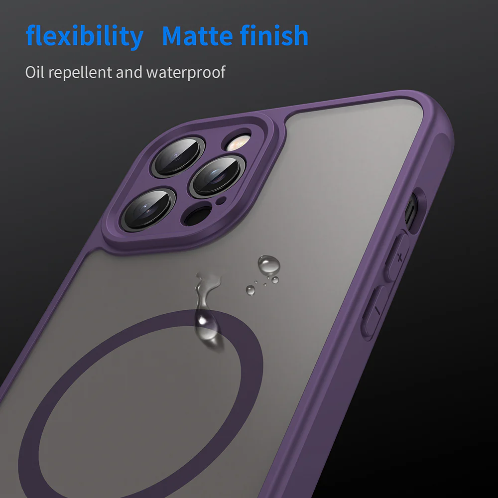 MagSafe Case for Apple iPhone 12 Pro Max, Techsuit, HaloFrost II, Purple - Image 6