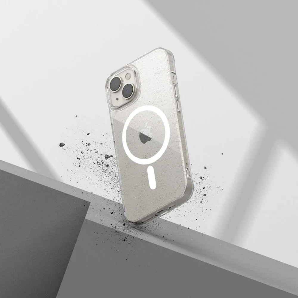 MagSafe Case for Apple iPhone 12 Pro, Techsuit, SparkleSkin, Transparent - Image 3