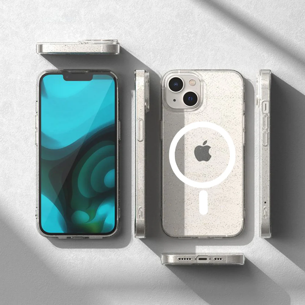 MagSafe Case for Apple iPhone 12 Pro, Techsuit, SparkleSkin, Transparent - Image 6