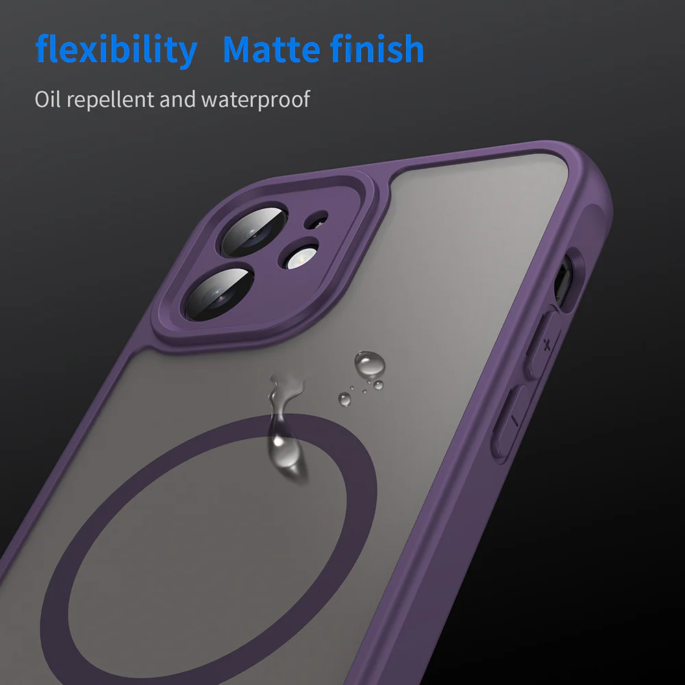 MagSafe Case for Apple iPhone 12, Techsuit, HaloFrost II, Purple - Image 6