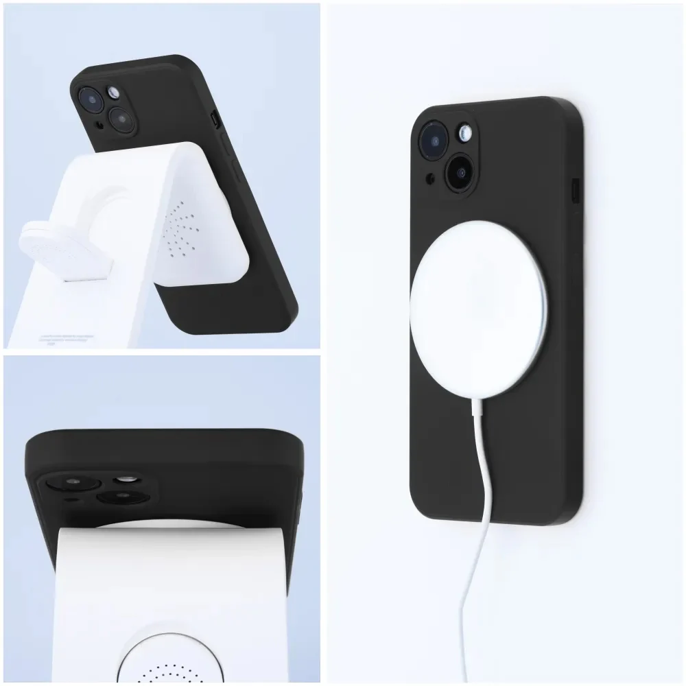 MagSafe Case for Apple iPhone 13 Pro Max, OEM, Silicone Mag, Black - Image 2