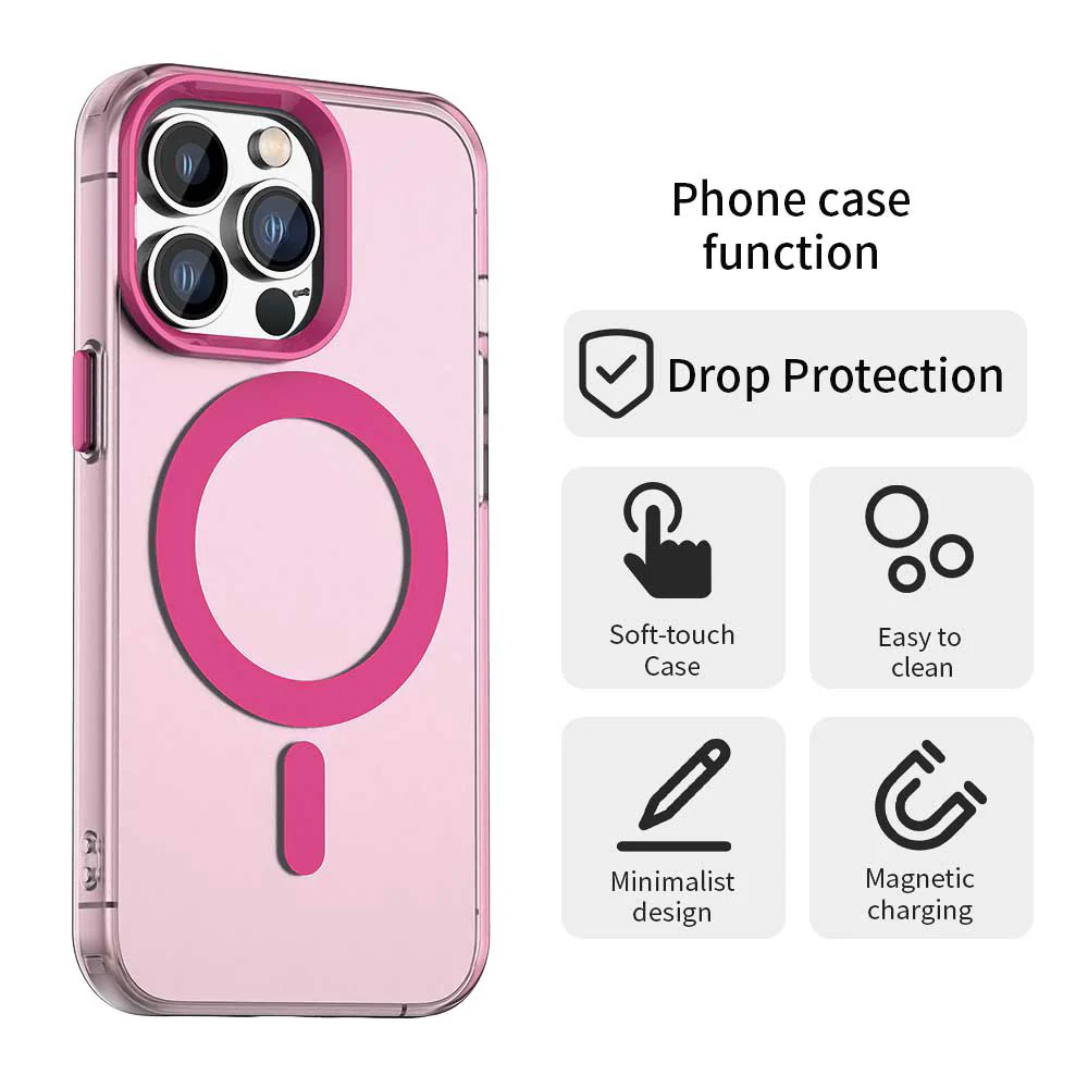 MagSafe Case for Apple iPhone 13 Pro, Techsuit, CandyCase, Pink - Image 2