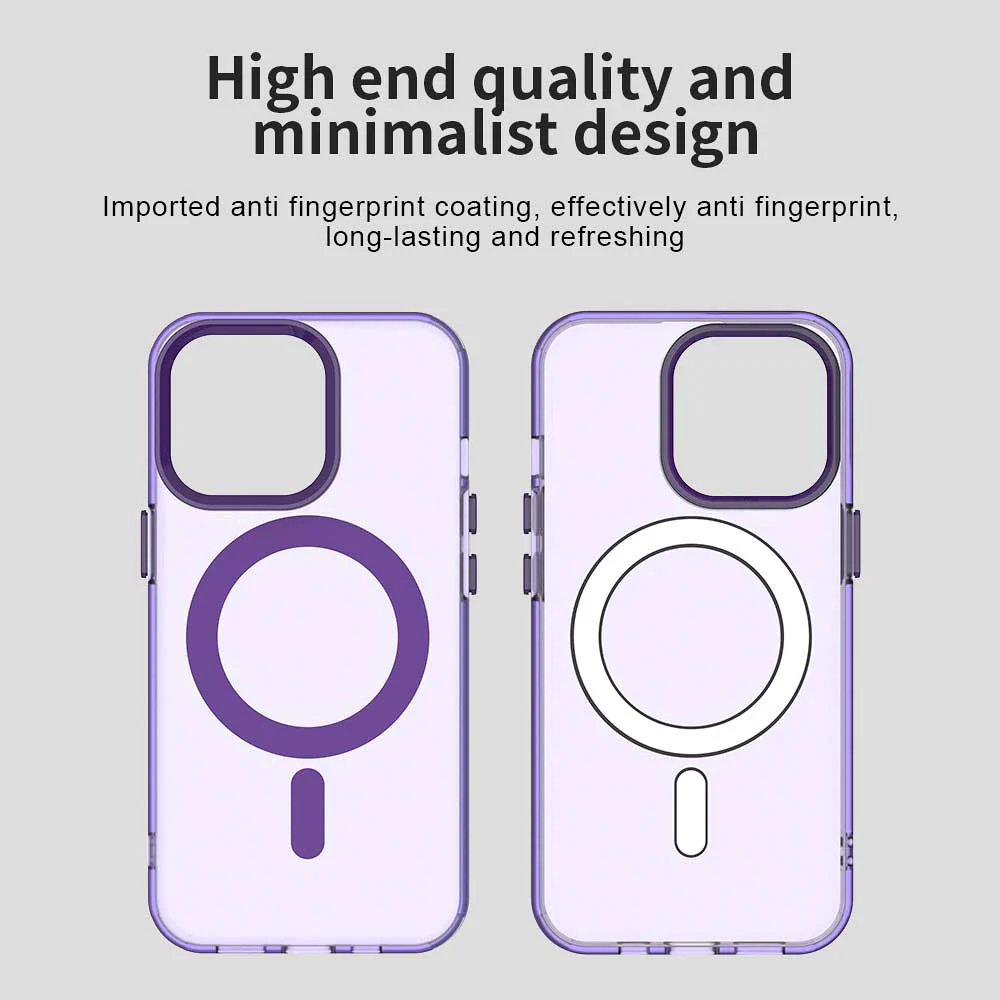 MagSafe Case for Apple iPhone 13 Pro, Techsuit, CandyCase, Purple - Image 3