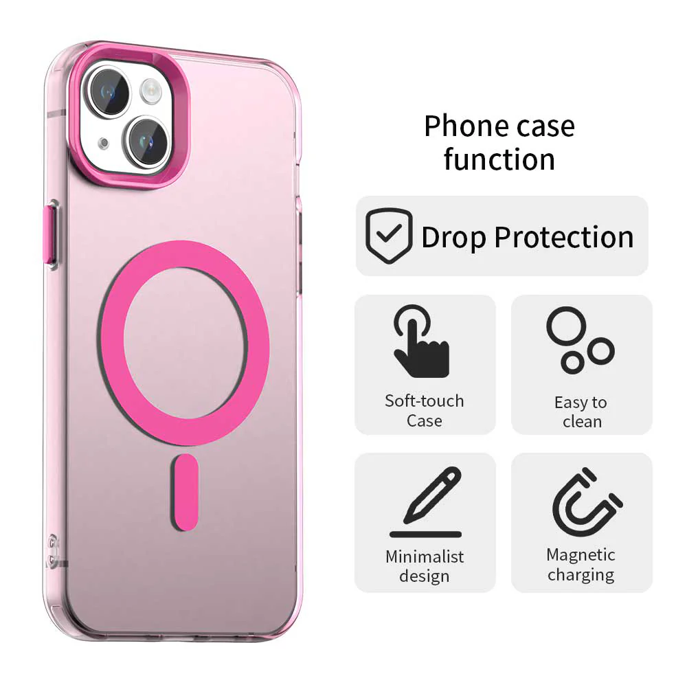 MagSafe Case for Apple iPhone 13, Techsuit, CandyCase, Pink - Image 2