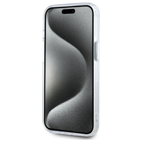 MagSafe Case for Apple iPhone 14, Karl Lagerfeld, IML Metal Karl & Choupette's Heads, White - Image 6