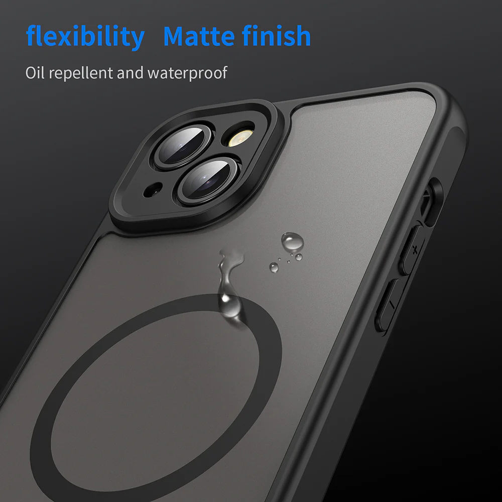 MagSafe Case for Apple iPhone 14 Plus, Techsuit, HaloFrost II, Black - Image 6