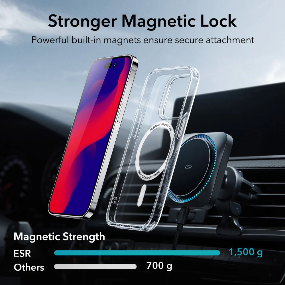 MagSafe Case for Apple iPhone 14 Pro, ESR, Classic Hybrid, Transparent - Image 4