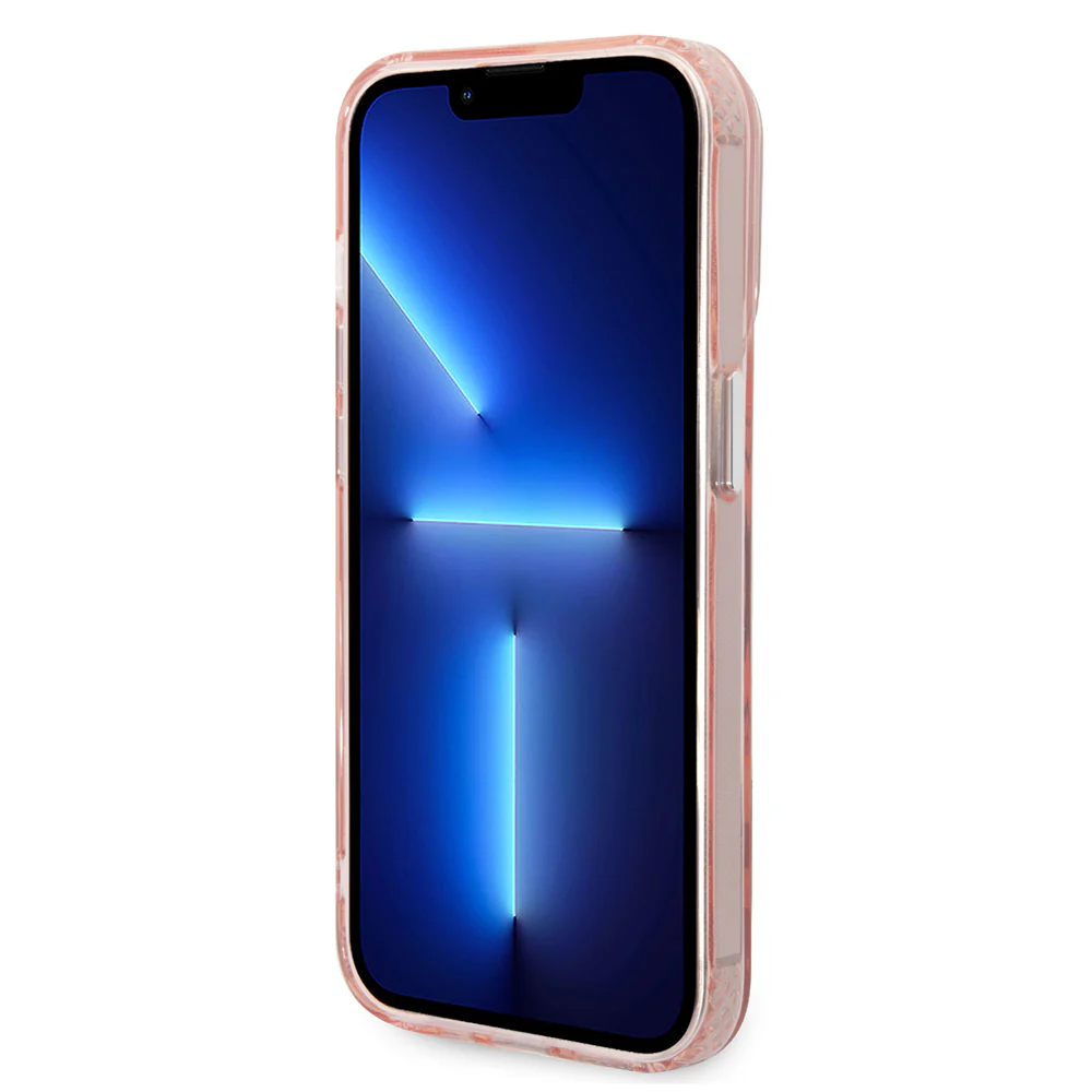 MagSafe Case for Apple iPhone 14 Pro, Karl Lagerfeld, Karl & Choupette Aluminium, Pink - Image 3