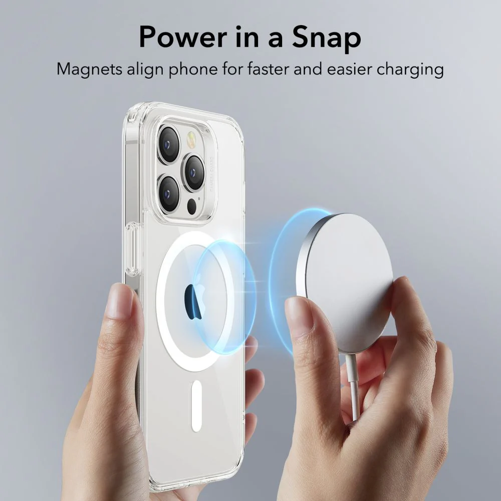 MagSafe Case for Apple iPhone 14 Pro Max, ESR, Ch Halolock, Transparent - Image 2
