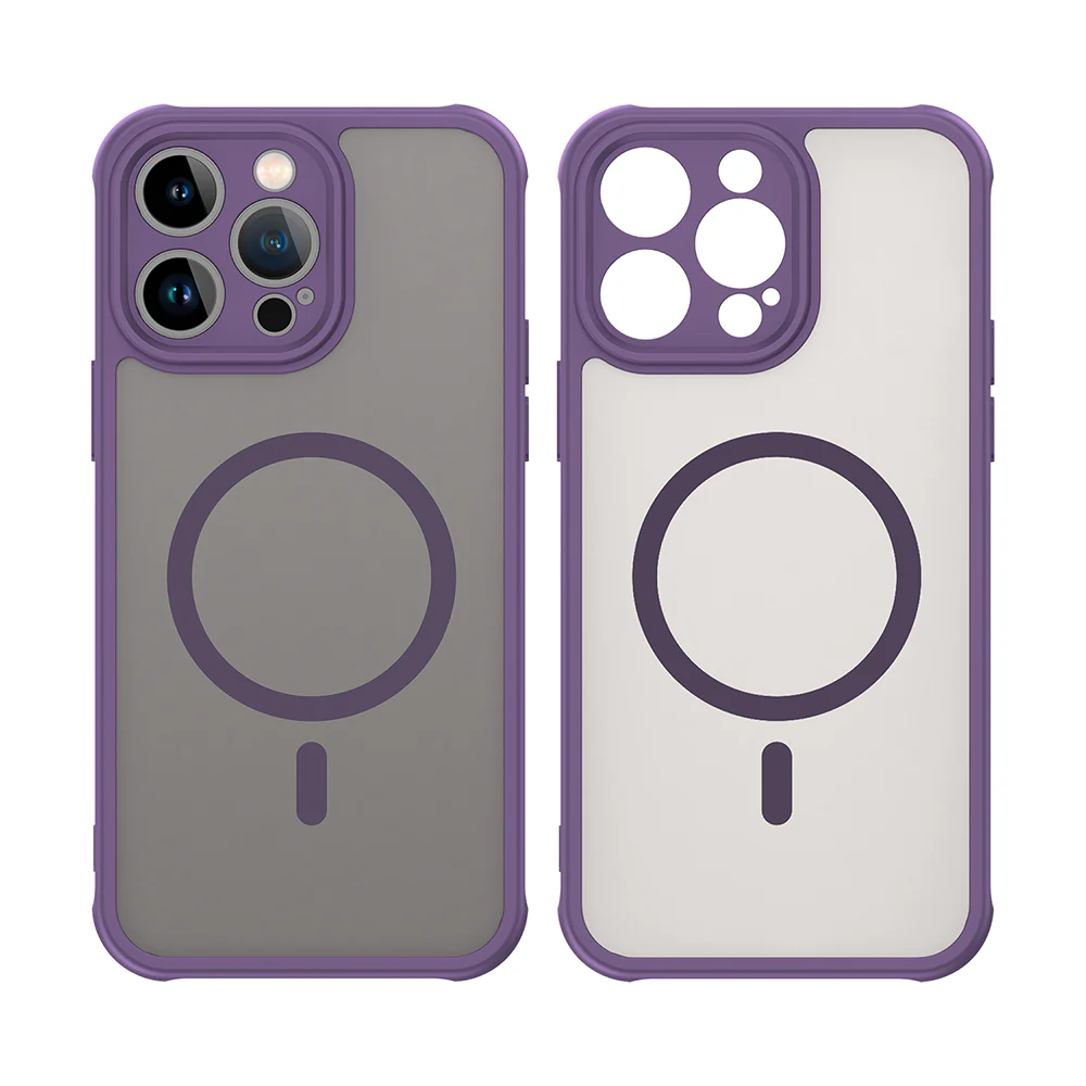 MagSafe Case for Apple iPhone 14 Pro Max, Techsuit, HaloFrost II, Purple - Image 2
