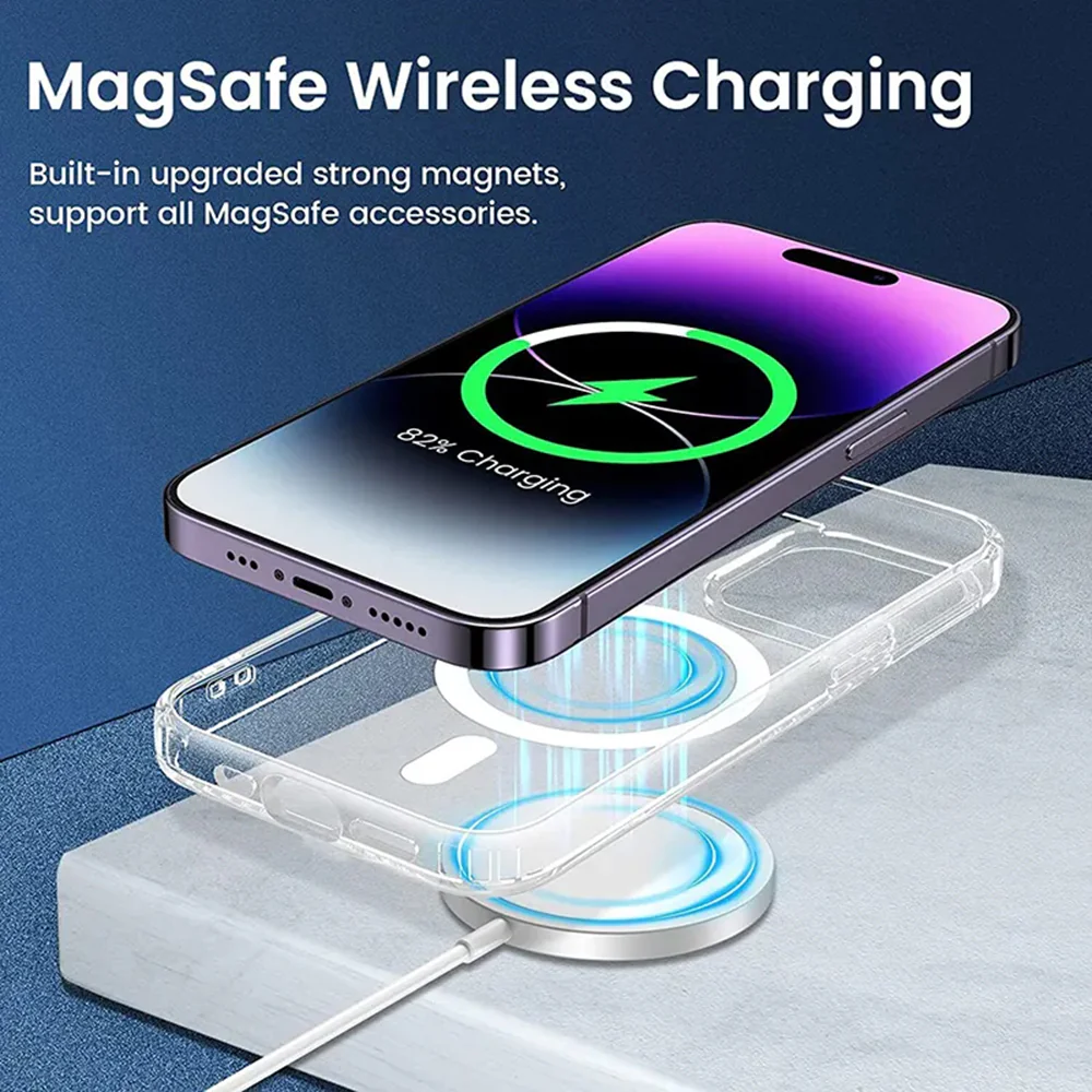 MagSafe Case for Apple iPhone 14 Pro, Techsuit, Pro, Transparent - Image 4