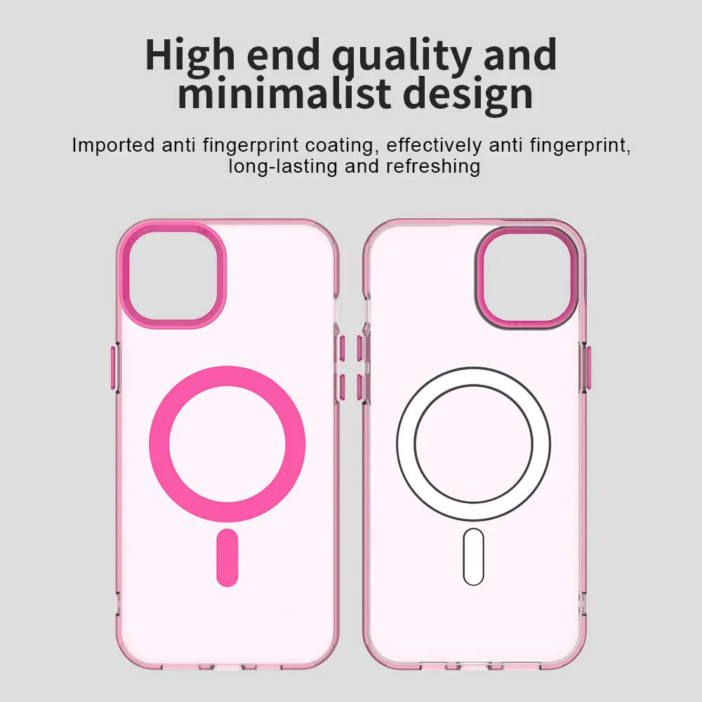 MagSafe Case for Apple iPhone 14, Techsuit, CandyCase, Pink - Image 3