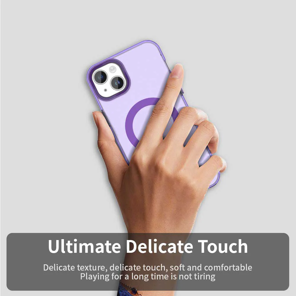 MagSafe Case for Apple iPhone 14, Techsuit, CandyCase, Purple - Image 4