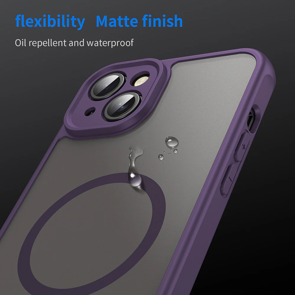 MagSafe Case for Apple iPhone 14, Techsuit, HaloFrost II, Purple - Image 6