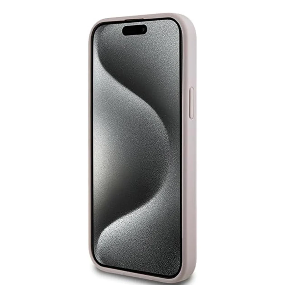 MagSafe Case for Apple iPhone 15, Guess, 4G Collection, Pink - Image 2