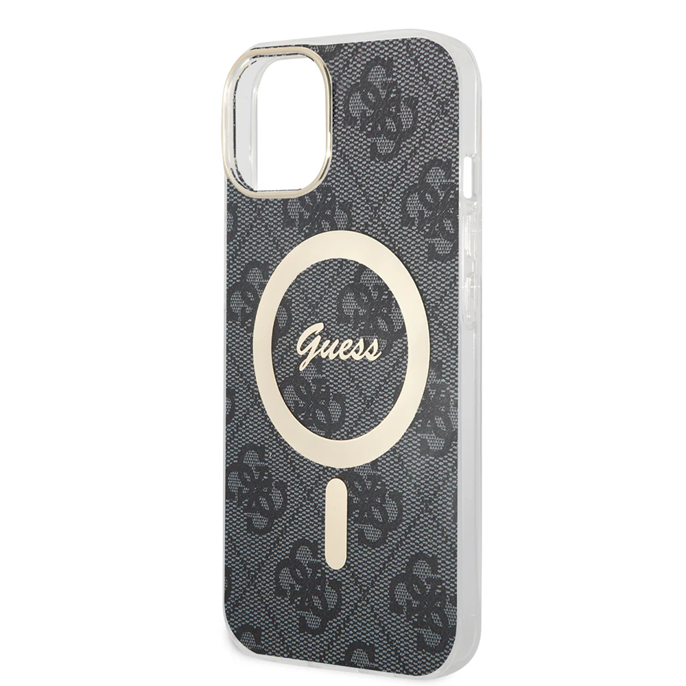 MagSafe Case for Apple iPhone 15 Plus, Guess, IML 4G, Black - Image 4