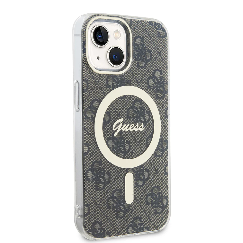 MagSafe Case for Apple iPhone 15 Plus, Guess, IML 4G, Brown - Image 3