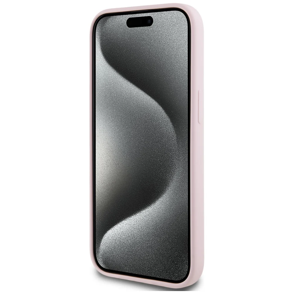 MagSafe Case for Apple iPhone 15 Plus, Karl Lagerfeld, Karl & Choupette Silicone, Pink - Image 4