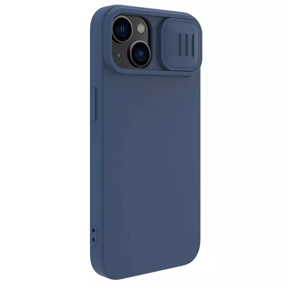 MagSafe Case for Apple iPhone 15 Plus, Nillkin, CamShield Silky, Blue - Image 6