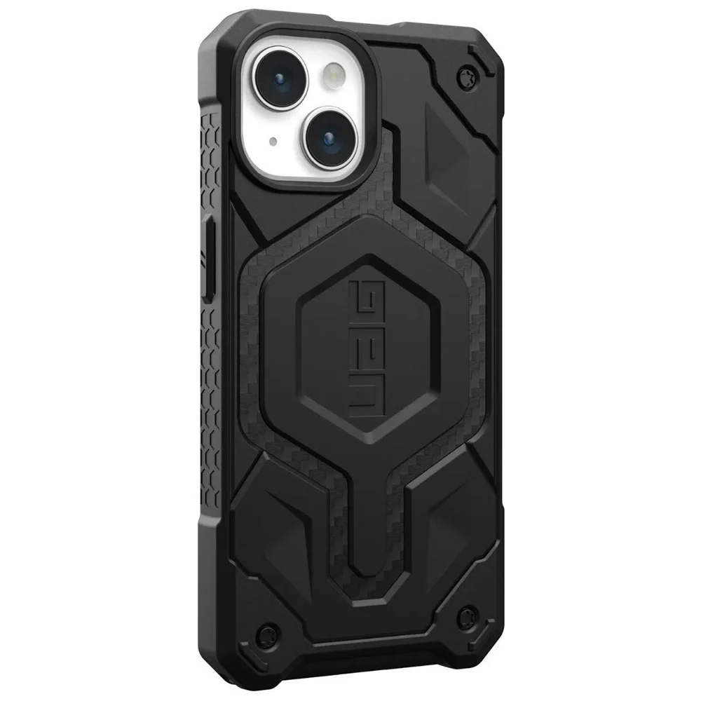 MagSafe Case for Apple iPhone 15 Plus, Urban Armor Gear, Monarch Pro Carbon, Black - Image 5