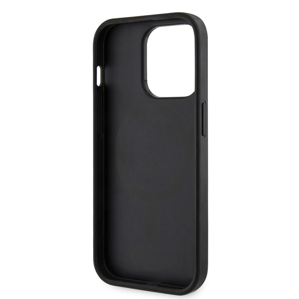 MagSafe Case for Apple iPhone 15 Pro, Guess, 4G Printed Stripes, Black - Image 5