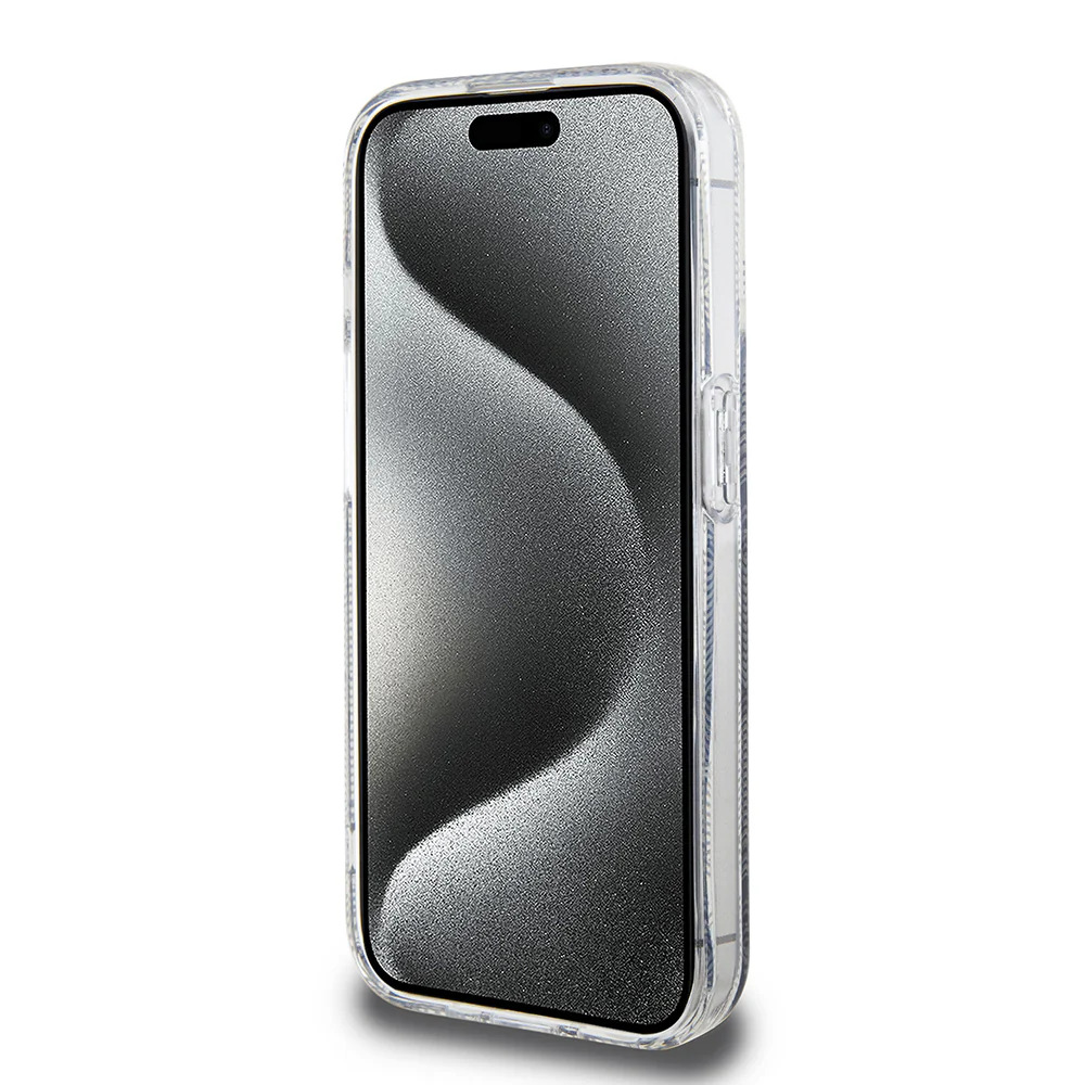 MagSafe Case for Apple iPhone 15 Pro Max, Guess, IML Gcube, Black - Image 2