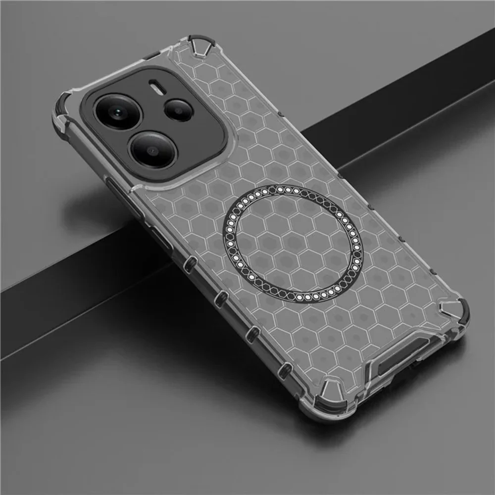 MagSafe Case for Apple iPhone 15 Pro Max, Techsuit, HoneyComb Shield, Black - Image 6
