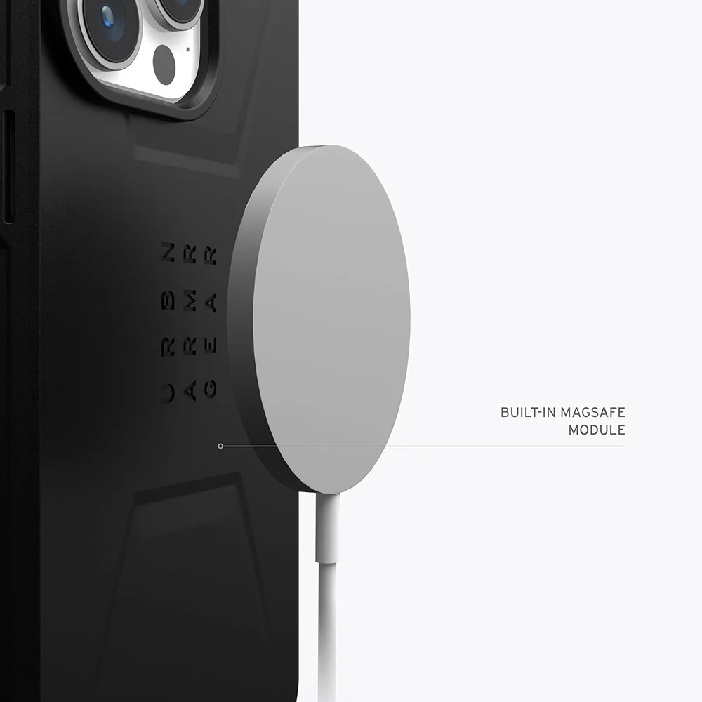 MagSafe Case for Apple iPhone 15 Pro Max, Urban Armor Gear, Essential Armor, Black - Image 2