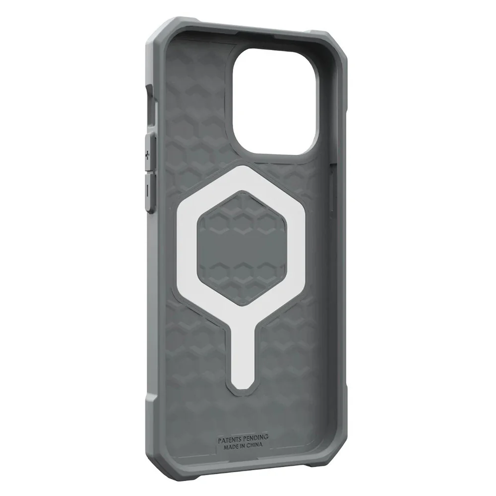 MagSafe Case for Apple iPhone 15 Pro Max, Urban Armor Gear, Essential Armor, Silver - Image 4