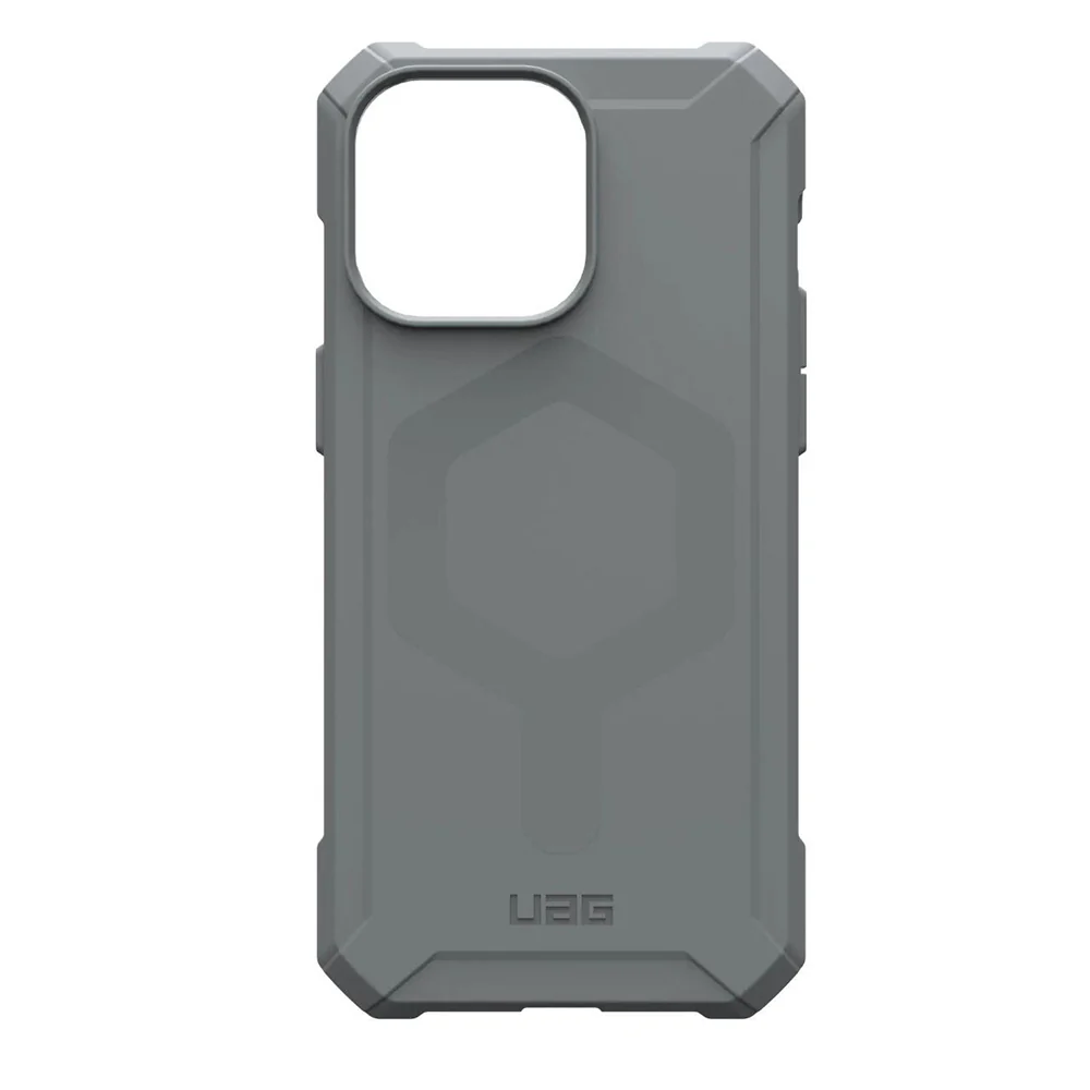MagSafe Case for Apple iPhone 15 Pro Max, Urban Armor Gear, Essential Armor, Silver - Image 5