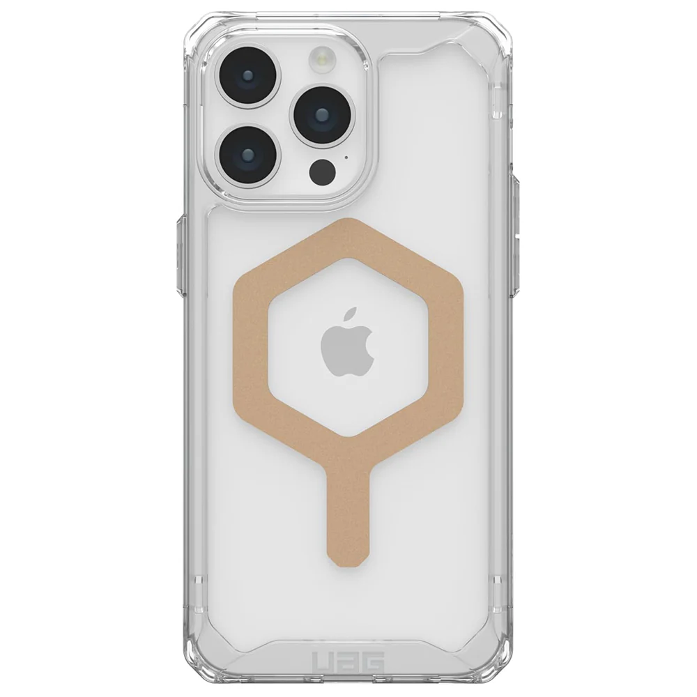 MagSafe Case for Apple iPhone 15 Pro Max, Urban Armor Gear, Plyo, Gold - Image 3