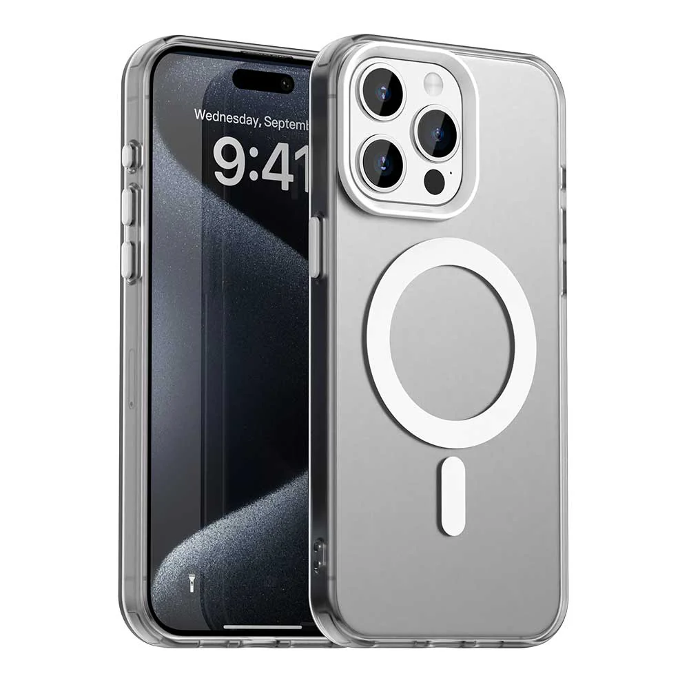 MagSafe Case for Apple iPhone 15 Pro, Techsuit, CandyCase, White