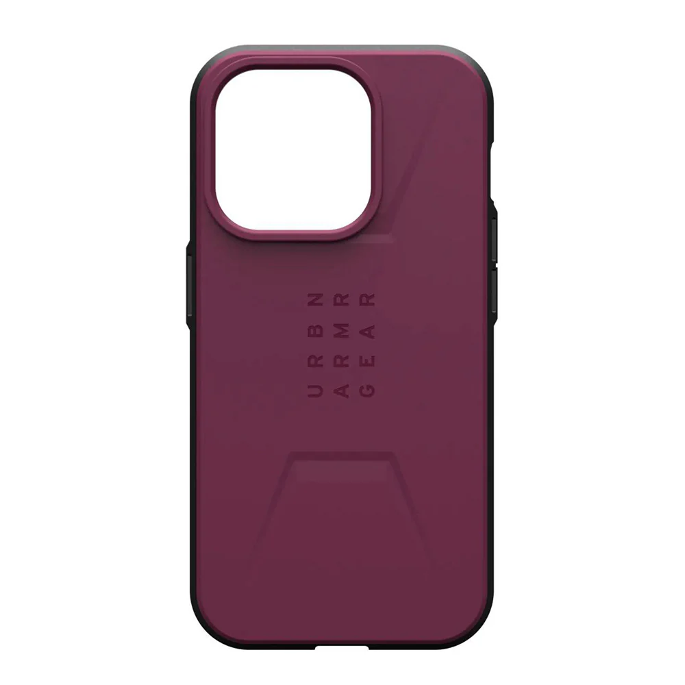 MagSafe Case for Apple iPhone 15 Pro, Urban Armor Gear, Civilian, Burgundy - Image 4